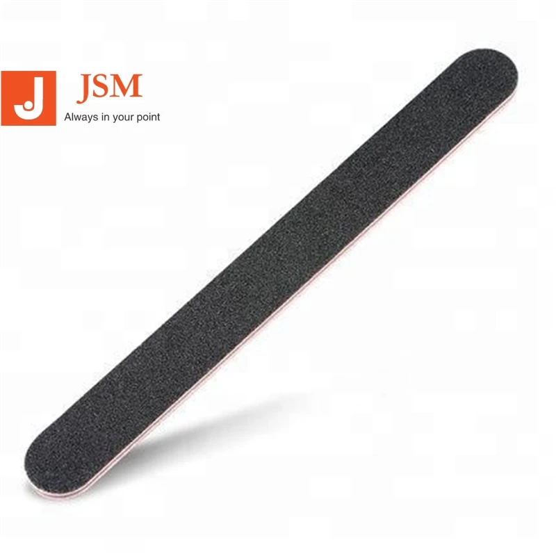 100/180 grit Sanding nail file Black Double Sided Straight Edge Stick File NF002
