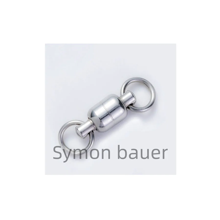 Manufacturers popular stainless steel ball bearing rotation with solid ring Saltwater Fishing Tackle Accessories fishing swivel