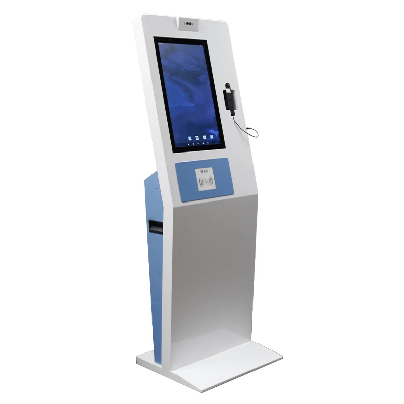 Airport and Hotel self Check-in & Queuing kiosk Passport and ID scanner credit card reader touch screen payment kiosk