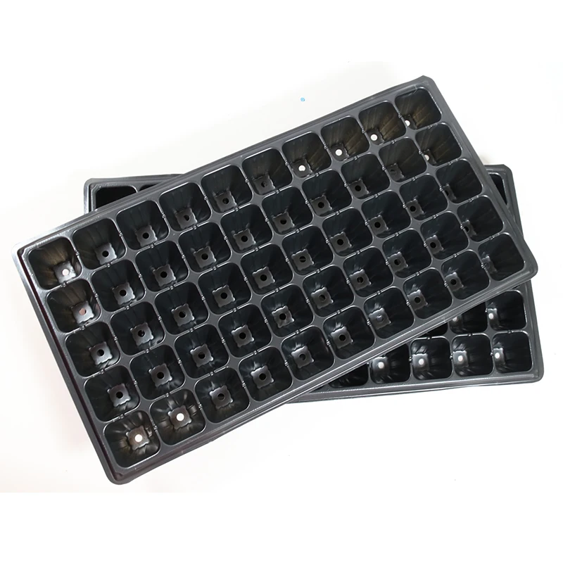 50 72 98 105 200 Cells PET Plastic Seed Starting Grow Germination Tray for Greenhouse Vegetables Nursery