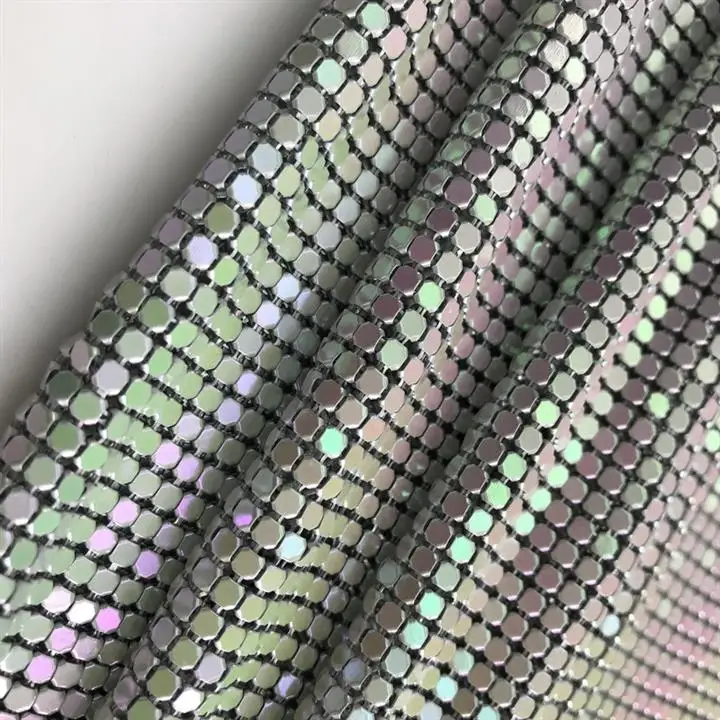 Gorgeous and colorful aluminum alloy ceiling decoration curtain for wedding decoration