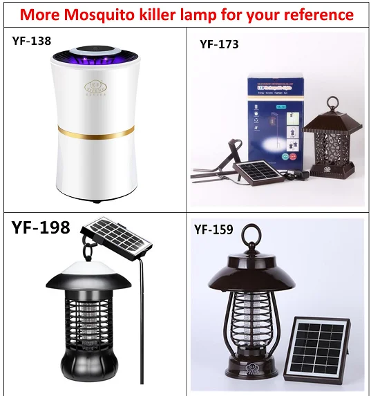 
Rechargeable mosquito zapper anti mosquito lamp solar UV zapper led light 
