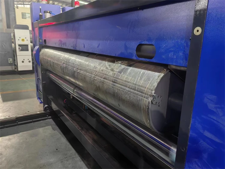 automatic 4 color printing slotting die cutting flexo printer slotter with folder gluer machine