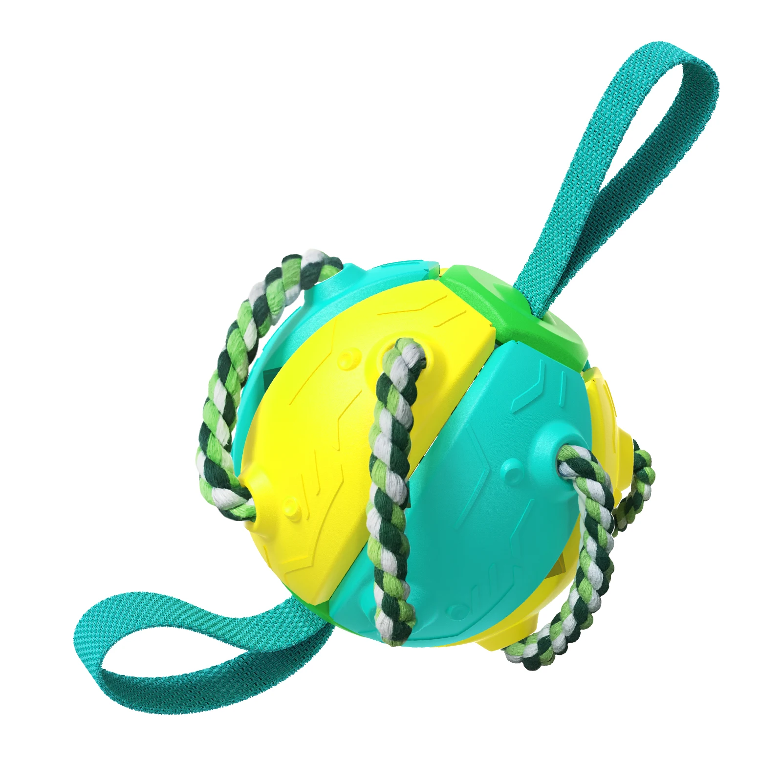 Pet Toys New Small Medium Large Dog Flying Discs Training Interactive Toy Puppy Rubber Fetch Flying Disc Cotton Rope Molar Rope