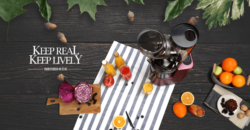 Masticating juicer extractor slow juicer maker electric juicing vertical stand for fruit