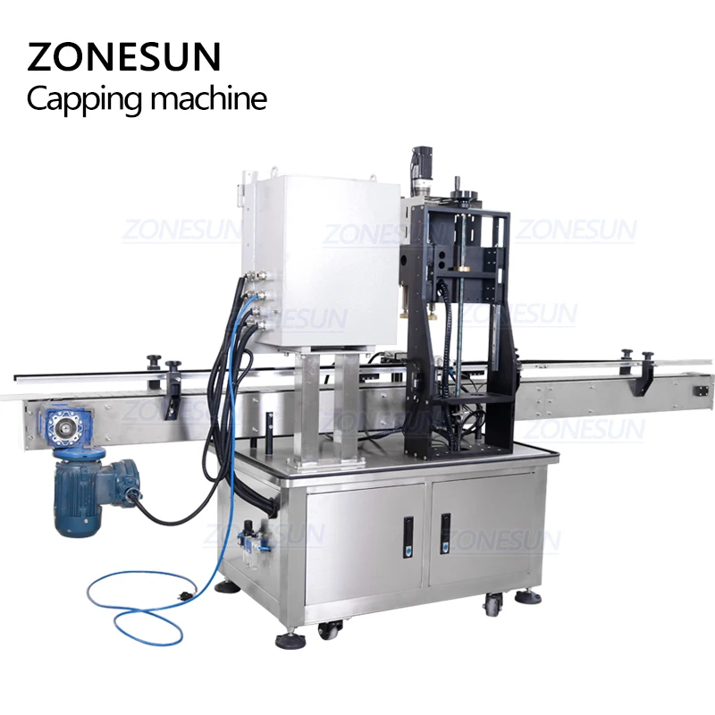 ZONESUN ZS-VTCM1 усовершенствованная от взрыва эфирные масла банка брызг Автоматическая круглая бутылка винт укупорочные