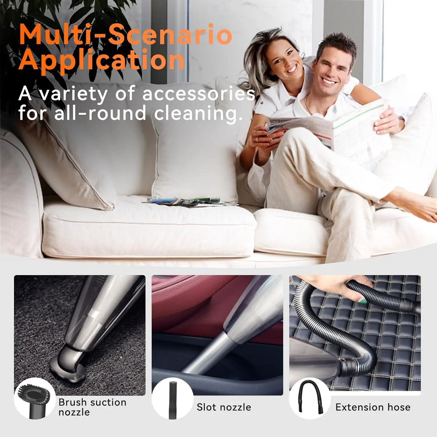 High Power Car Vacuum Cleaner DC 12V 120W Portable Handheld Car Vacuum for Car Interior Cleaning carpet cleaners