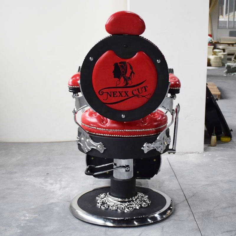 Высококачественное красное гидравлическое кресло для укладки парикмахерской салона красоты мебель