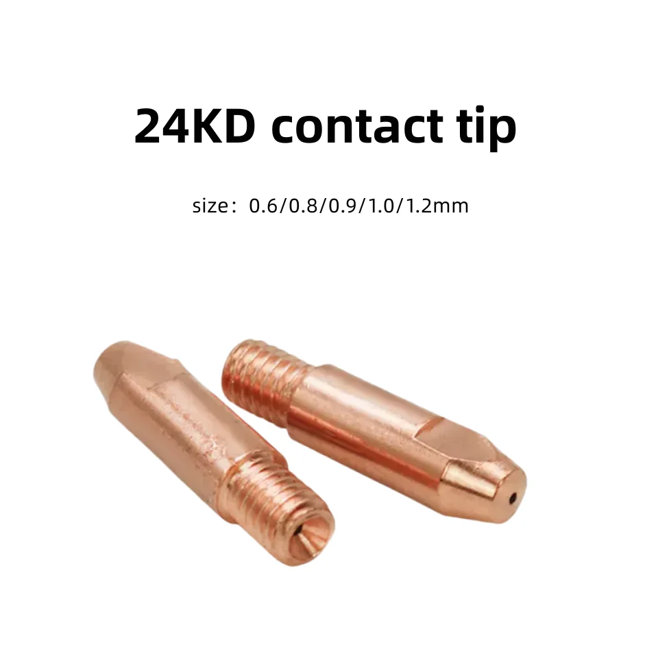 XYS High Quality M6*28*1.0 0.8 1.2  Copper Contact Tips cucrzr welding torch tip for Mig Co2 Welding Torch