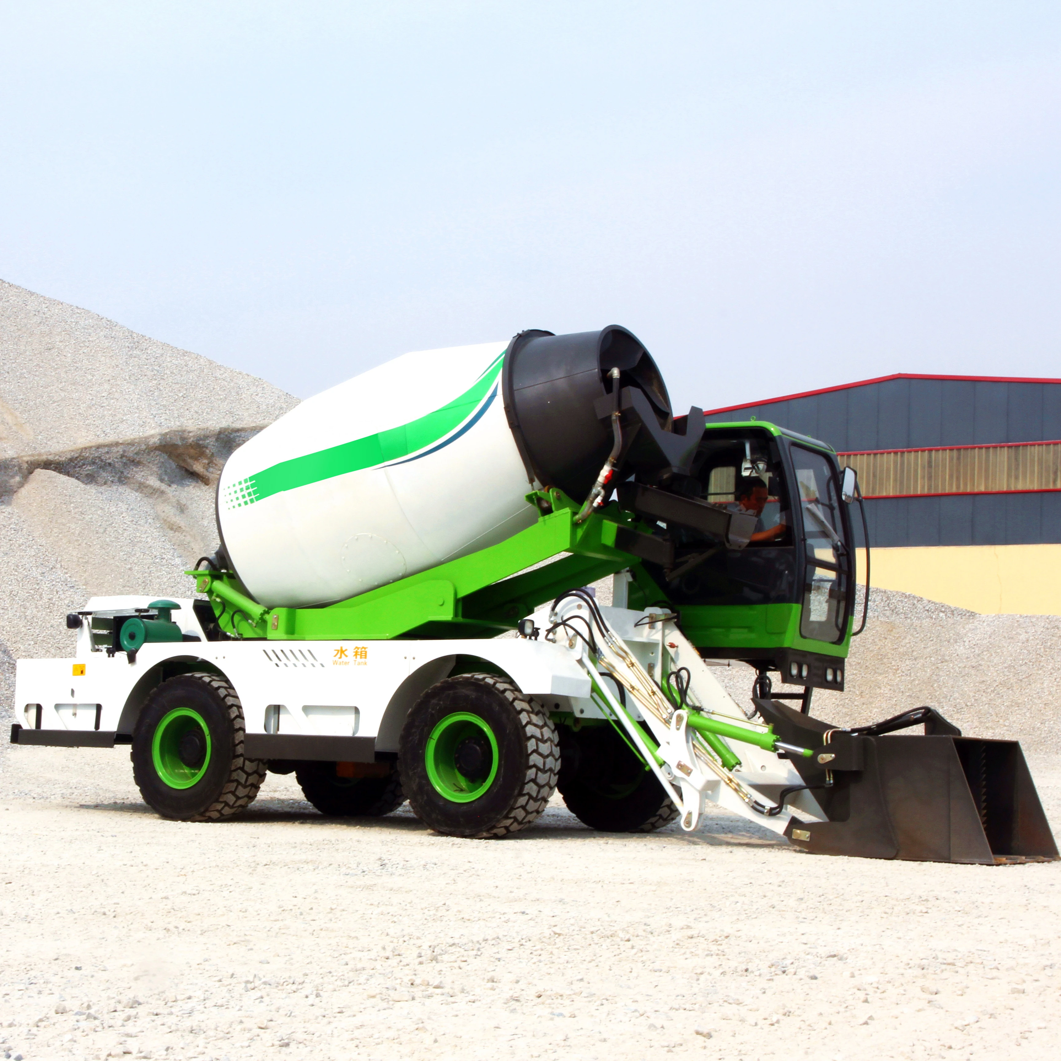 China Most popular HUAYA factory mini 3.5 cbm 4 cbm 6.5 cbm Self Loading Concrete Mixer with self loading with Euro5