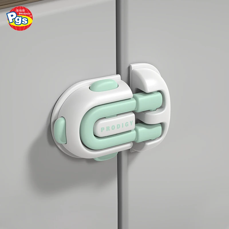 Prodigy Baby Safety Supplier Factory Wholesale Child Safety Refrigerator Locks Adhesive Pads ABS Lock Baby Safety