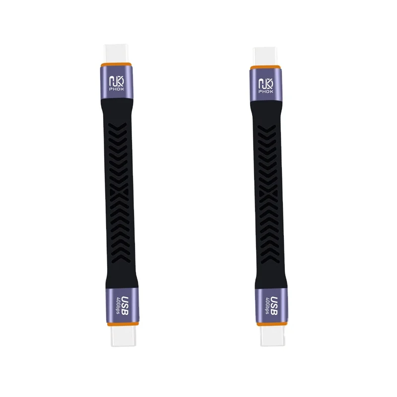 Высокоскоростной 40 Гбит/с 100 мм PD Вт Type-C к usb4 кабель для быстрой зарядки
