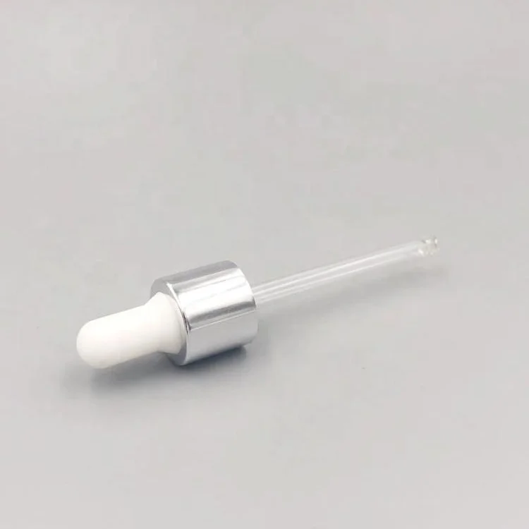 
18/410 20/410 24/410 aluminum glass dropper for essential oil bottle 