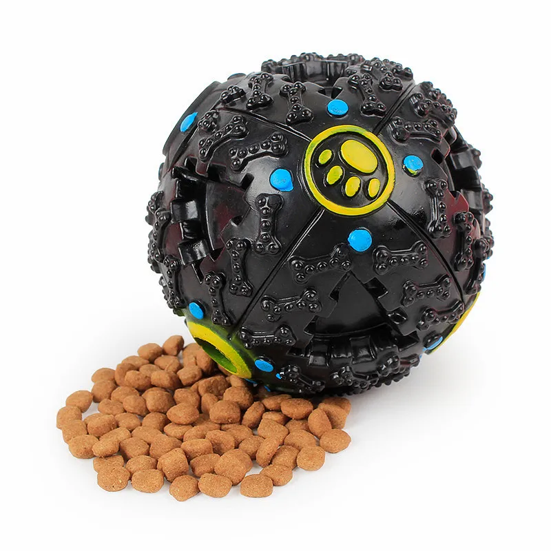 
Pet Dog Cat Play Squeaky Quack Sound Chew Treat Holder Food Leakage Interactive Dog Ball Pet Chew Toys 