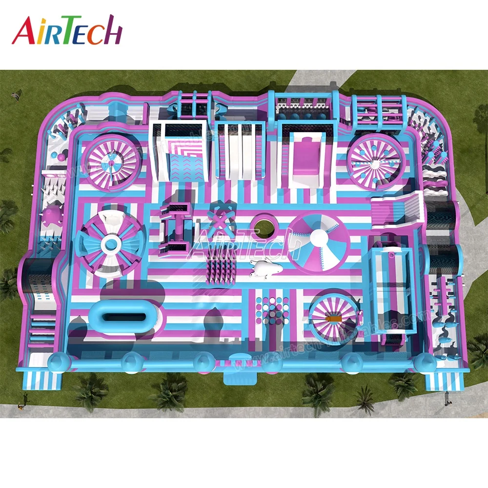 Best quality jumping fun world biggest bounce house parque inflable amusement park giant inflatable playground for adult