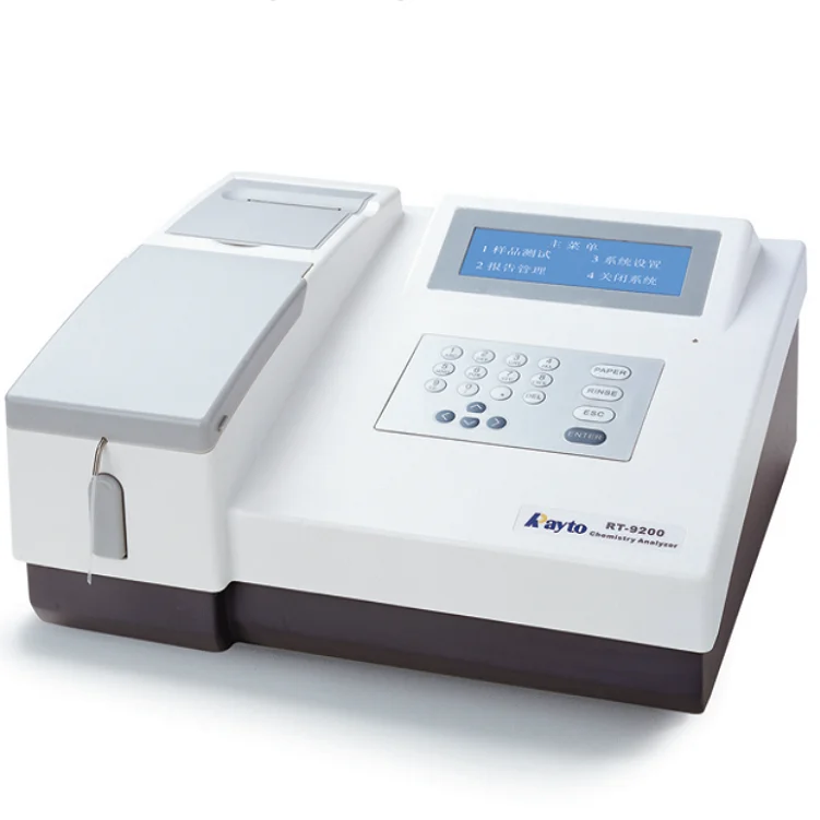 RT-9200 Chemistry Analyzer Semi-Automatic Biochemistry Analyzer - High-Precision Lab Testing Equipment