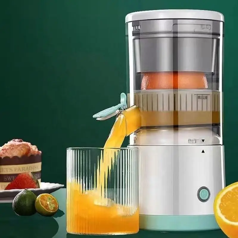 7.4V2400mA Electric Orange Citrus Juicer USB-C, Wireless, Portable Squeezer, Premium Juicer for Lemon, Tomato, Grape, Watermelon
