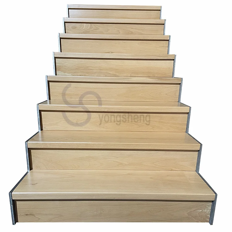 Customized indoor staircase with wooden flooring