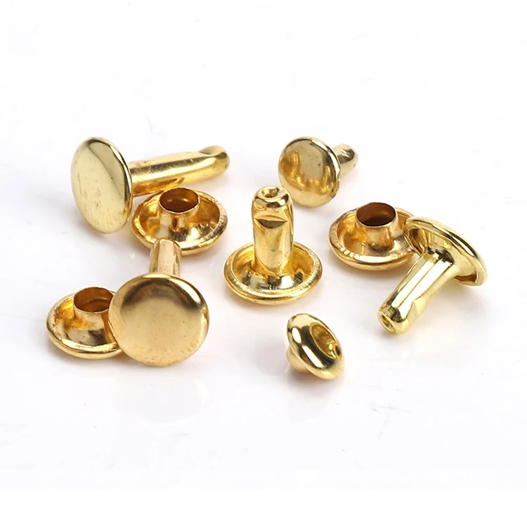 Различные размеры 8 мм 10 мм ширина кожаная фурнитура Аксессуары для собак поводок металлические заклепки Твердые Латунные Заклепки
