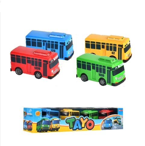 Hot selling mini bus transportation pull back school bus openable door early education educational inertial coaster toy