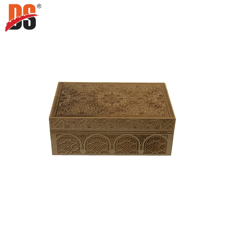 DS высокое качество Кленовая лазерная гравировка деревянная Подарочная коробка Сидар хьюмидор сигара подарочная коробка (1600075476959)