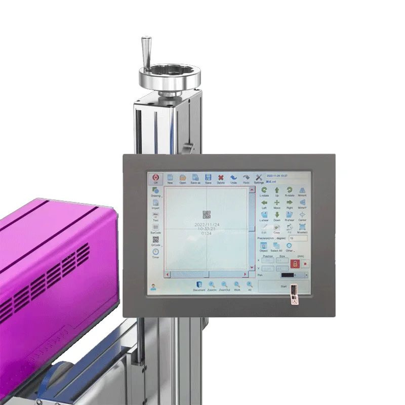 3W 5W UV Laser Printer Online Marking Printing Machine for Commodity Plastic Package Printing Expiry Date