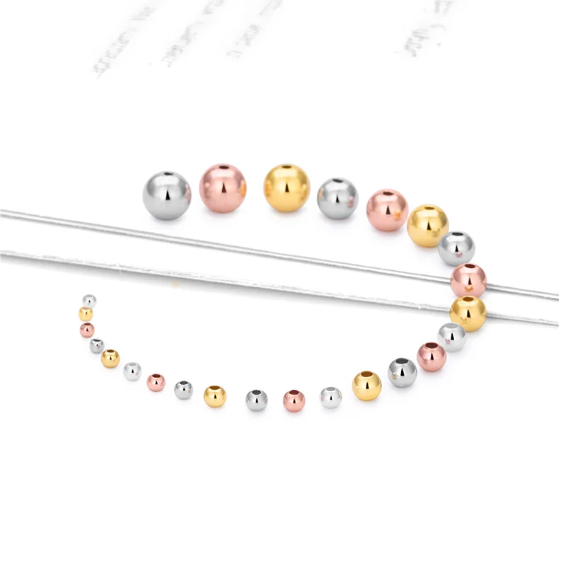 Custom High End 925 Sterling Silver Beads for Jewelry DIY Accessories