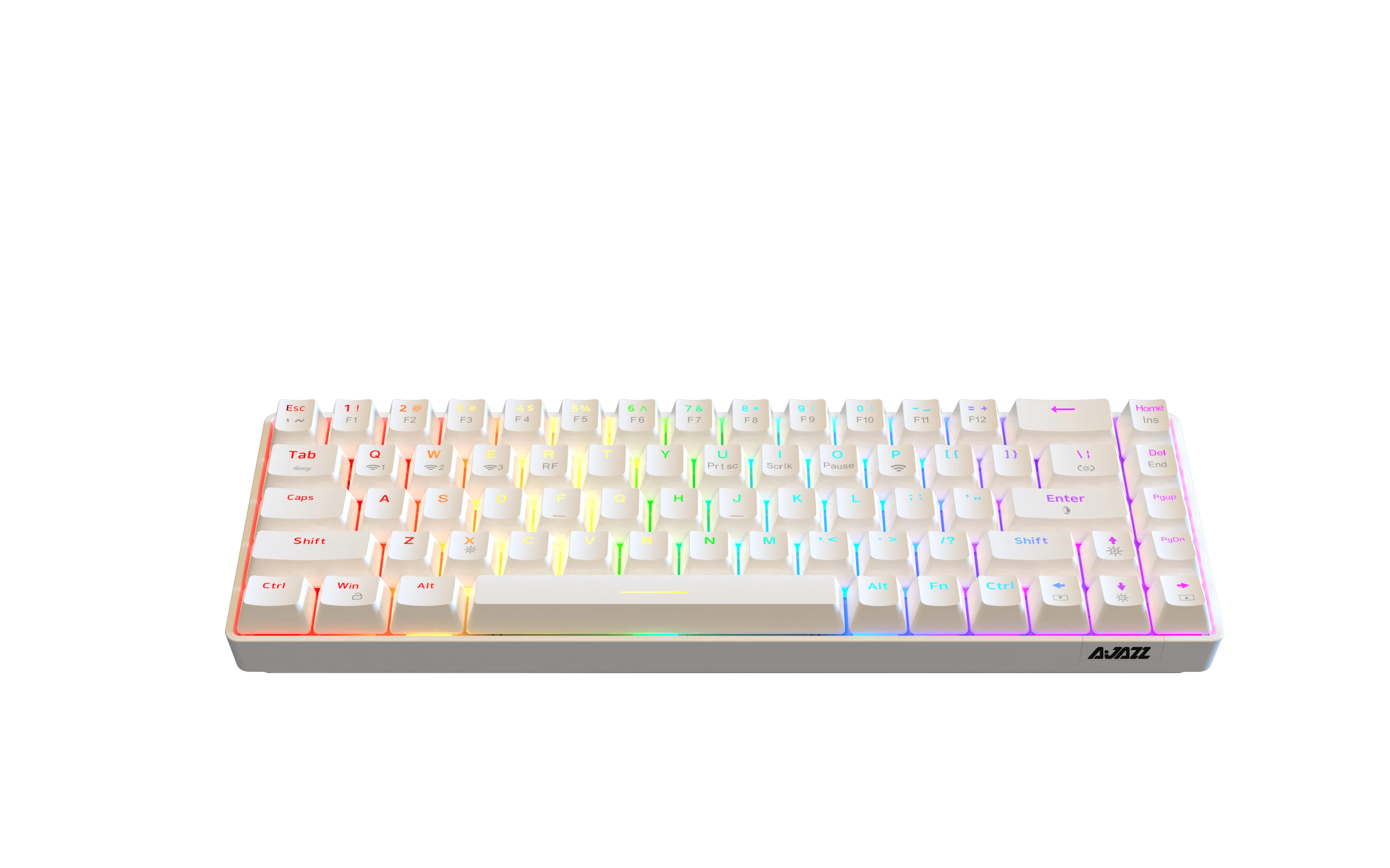 AJAZZ K685T Wired/Wireless 5.0 Mechanical Keyboard 65% Compact 68 Keys RGB Backlit Type-C Gaming/Office Keyboard for PC/phone