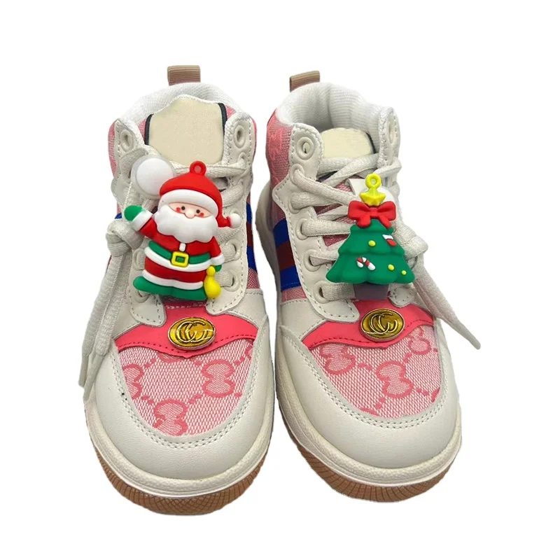 wholesale fashion  kids  casual sneakers boys girls high top Christmas  shoes for children (1600696200724)