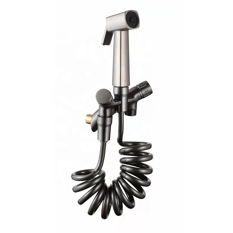 Brass body tap double handle bibcock 2-hole wall mounted quick open two way faucet