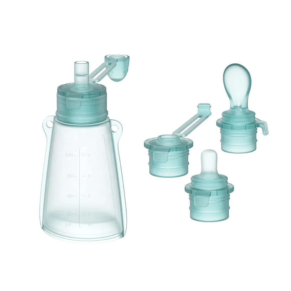 3 In 1 Manufacturer Reusable Eco-friendly Folding Collector 240ml Leak Proof Seal Silicone Breast Milk Storage Bags