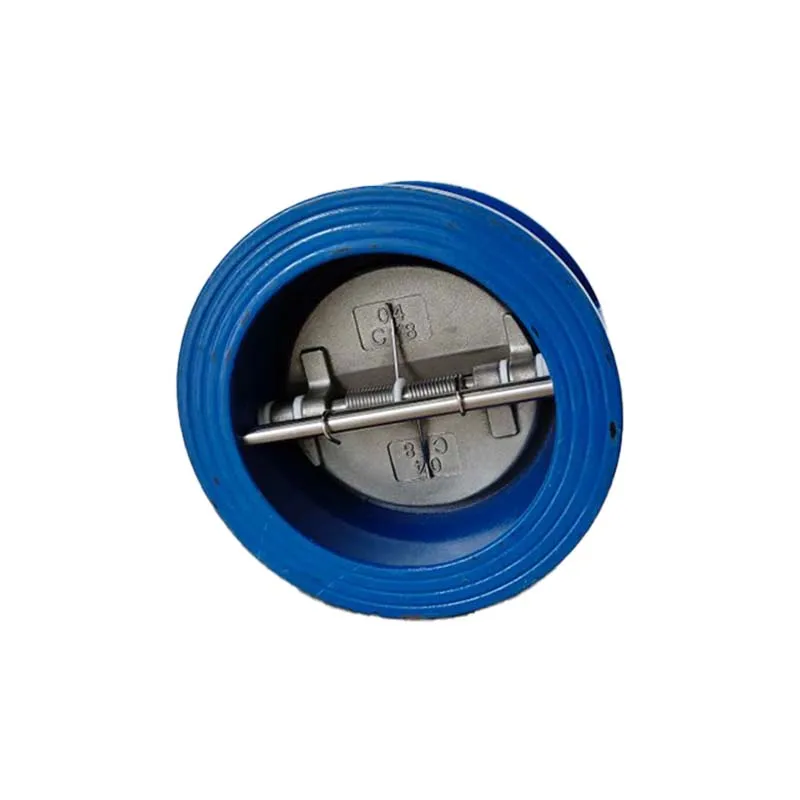 PN10 PN16 double disc wafer type non-return check valve for water oil gas applications