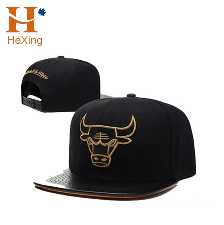 OEM Factory Custom Logo High Quality 6 Panel Cap Flat Brim Men 3D Embroidery Adjustable Hip Hop Caps  Snapback Hat