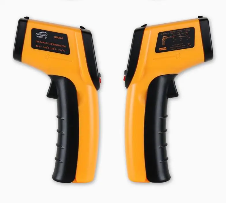 Ir pyrometer laser point gun non-contact infrared temperature sensor intelligent digital high precision thermometer for industry