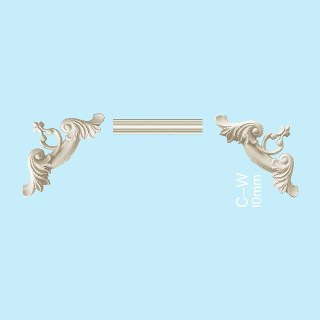 Polyurethane Interior decorative elegant corner and frames moulding PU Cornice