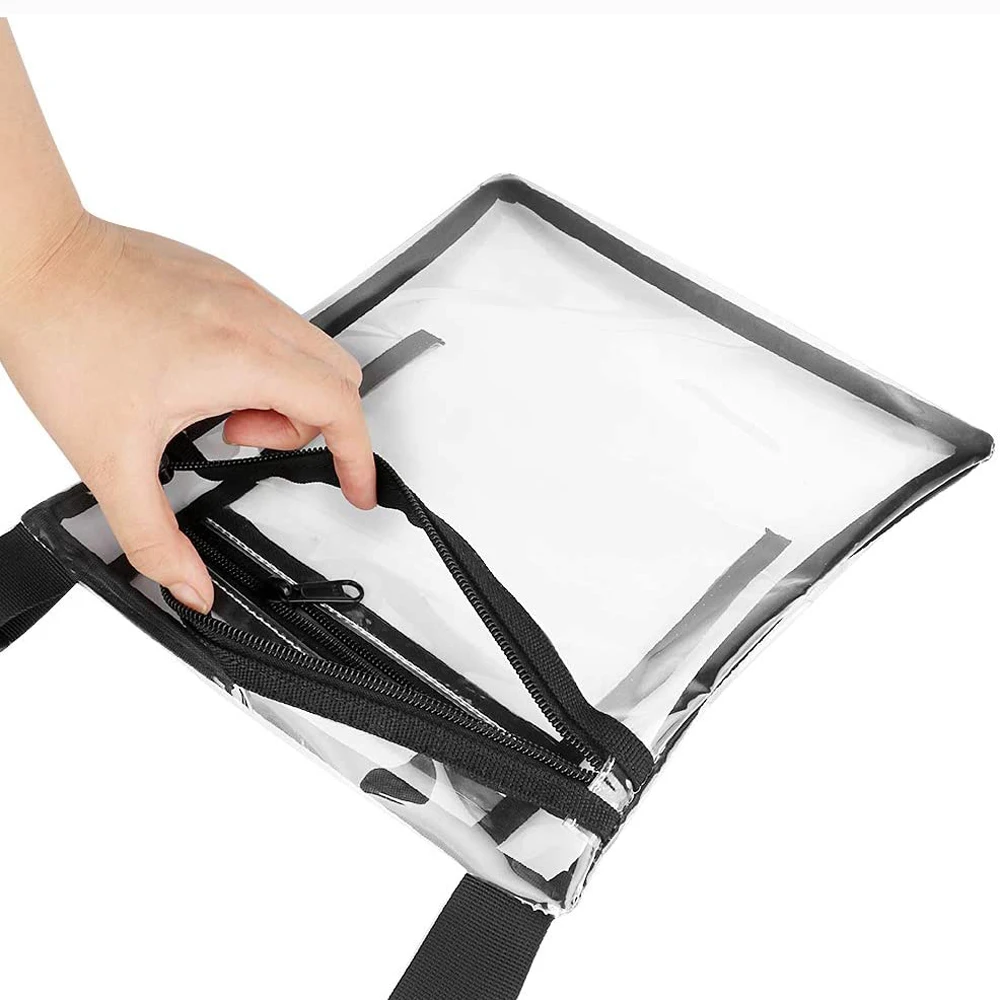 PVC TPU Bag Stadium Approved Clear Concert Shoulder crossbody bag Purse for girls