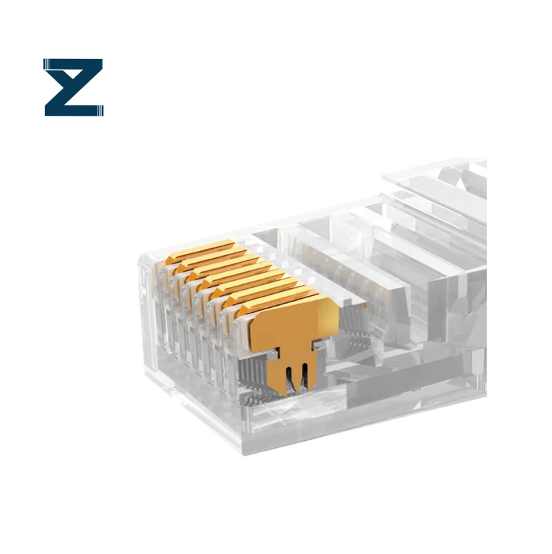 100Pieces/Bag Plug Conector Rj 45 Cat5 Pass Through Rj45