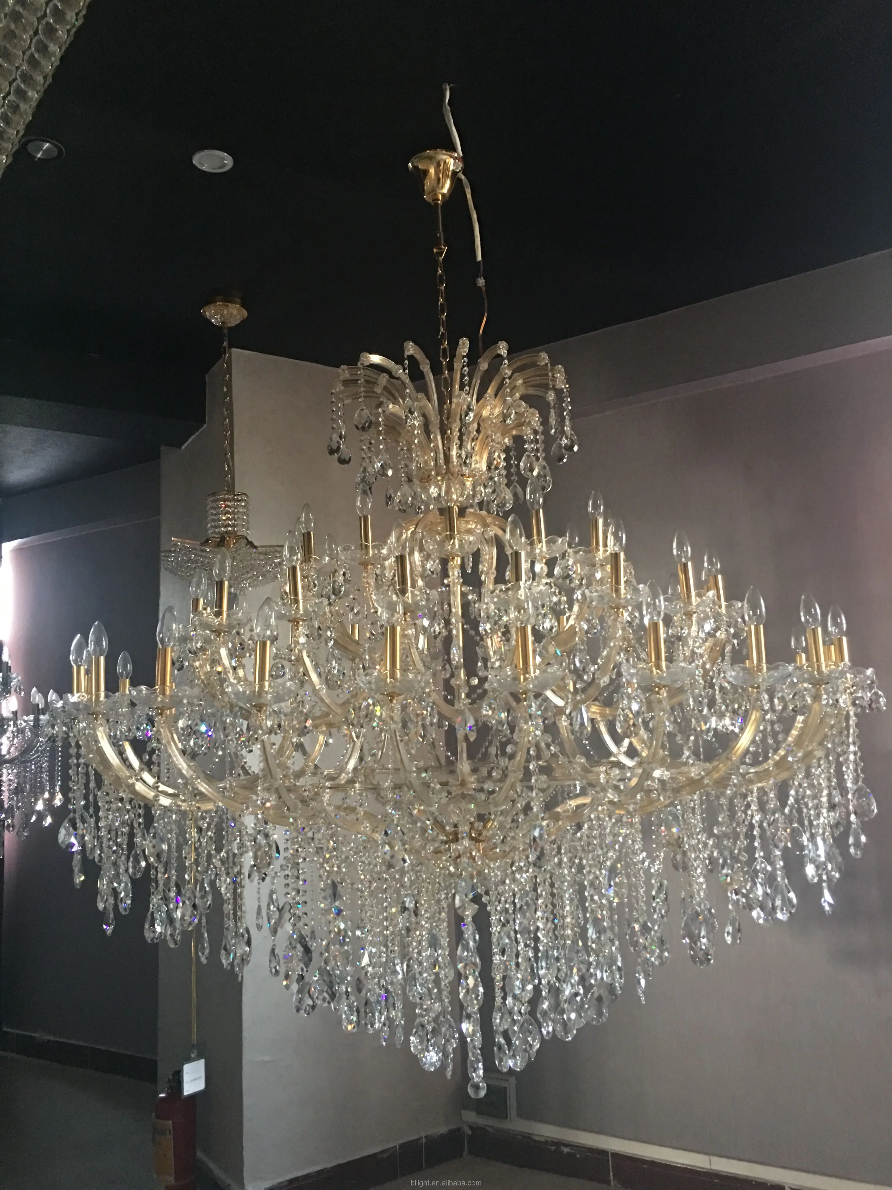 Brilliant Lighting wholesale modern large golden maria theresa chandelier got sale golden candle chandelier glass arm lighting