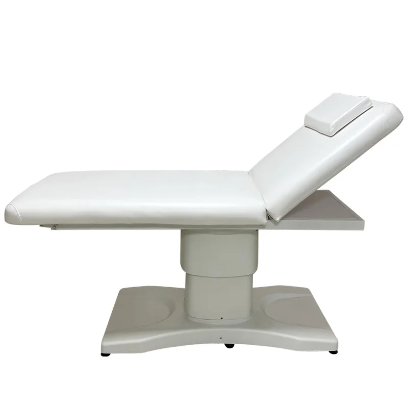 Steel Base White Beauty Massage Bed Face Bed Hot Sale All Beauty Salon Furniture Massage Table Modern Height Adjustable Noir Bed