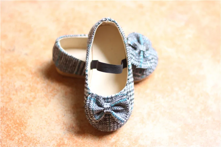 Hao Baby Girls Knitting Bowknot Shoes For Children Dance Dressshoes Children Casual Shoes