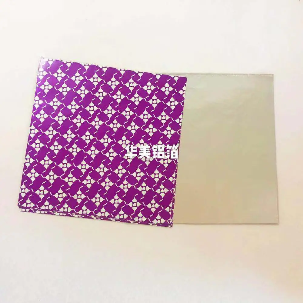 customized color  printed aluminum foil sheet for chocolate tea cake candy gift food bread mooncake  packing