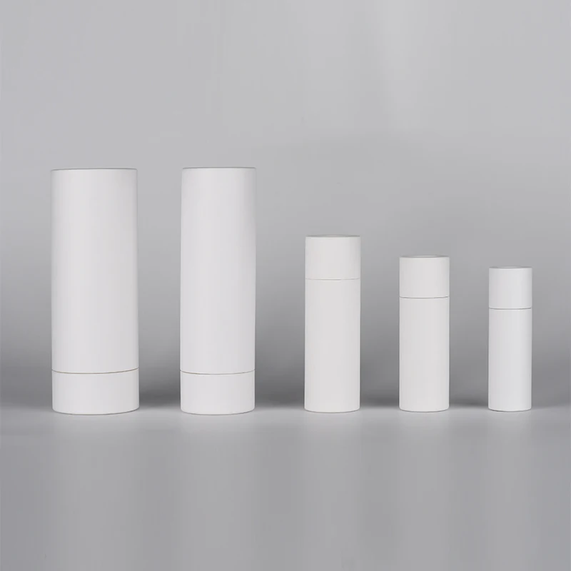 Free Sample Cosmetic Packing White Black Brown 7g 14g 25g 60g 75g Paper Tube for Deodorant Container