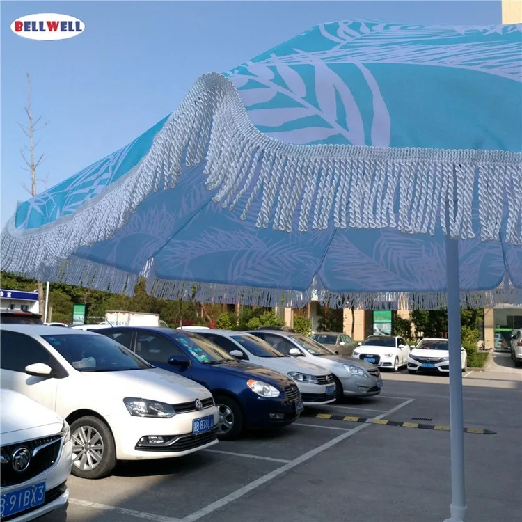Bellwell Your Satisfied Wholesale Beach Umbrella with Fringe