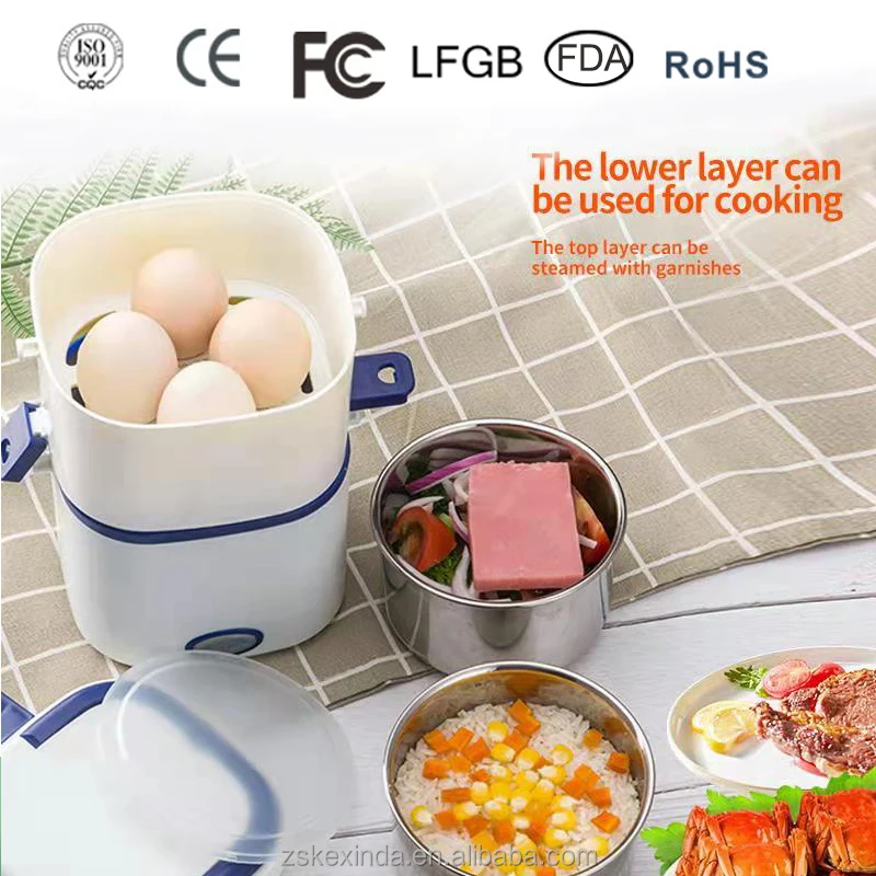 Multi-functional lunch box Heating insulation rice cooker steaming hot rice magic student mini bento rice pot