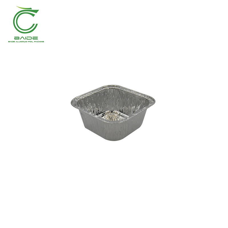 High quality rectangular aluminum foil food tray pan conditioner for pack with lid