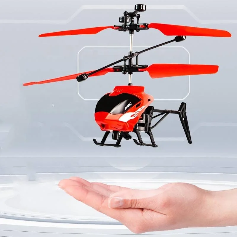 Rc Helicopter 2.4G Remote Control Emergency Stop With Hover Function 2 Channel Toy For Boy Children Gift