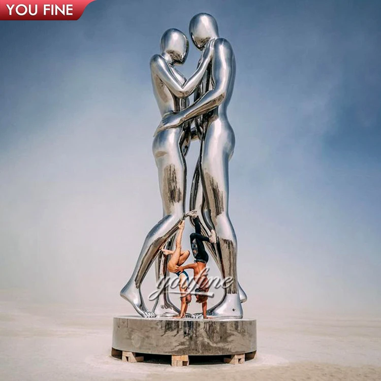 Большая уличная декоративная металлическая креативная металлическая фигурка из нержавеющей стали