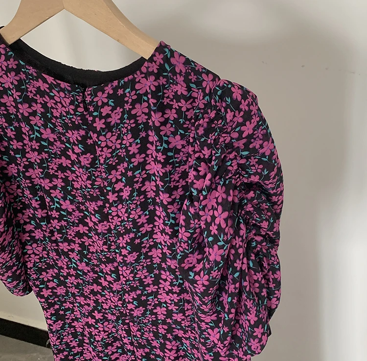 Hot Sale Summer New Irregular Floral Elegant Ladies Casual Dress