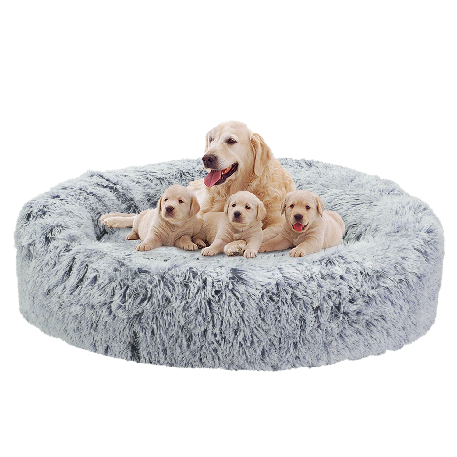 
Luxury Dual Colors Pet Beds Washable Cotton Cat Donut Large Dog Bed Manufacturers 