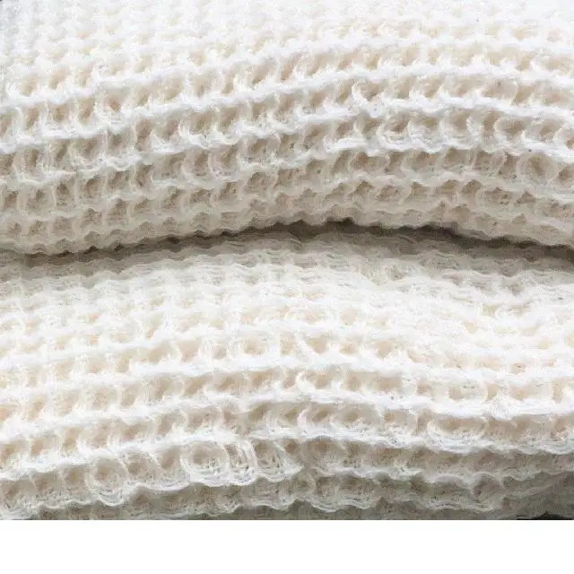 Высококачественные банные полотенца из органического хлопка с вафельным шампунем